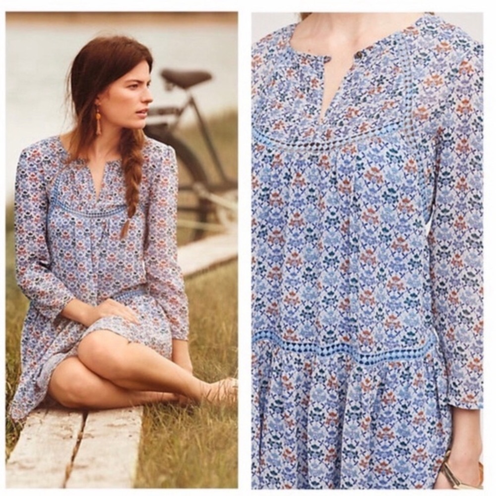 Anthropologie Holding Horses Betany Floral Dress 0
